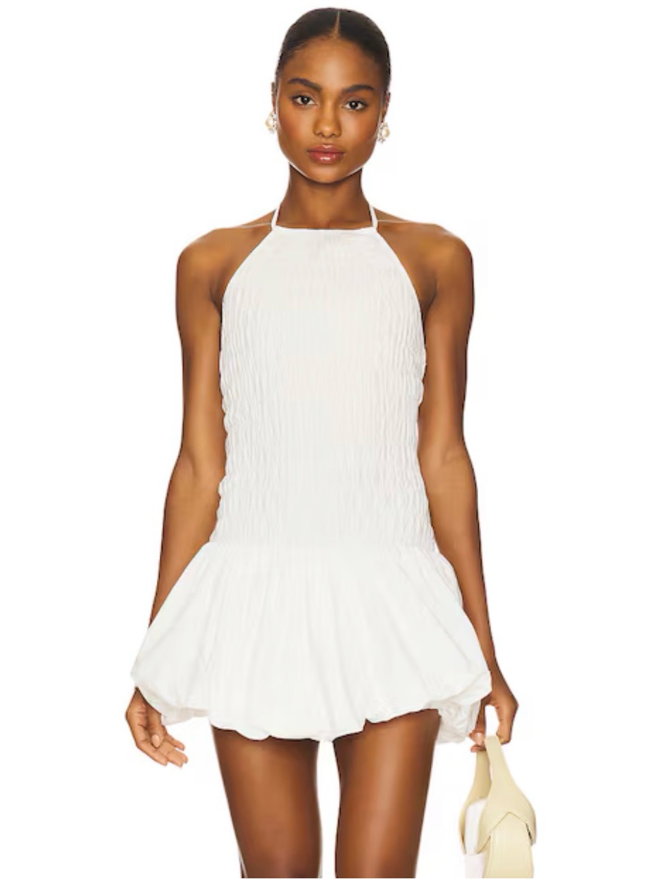 More To Come Amber Bubble Skirt Mini Dress